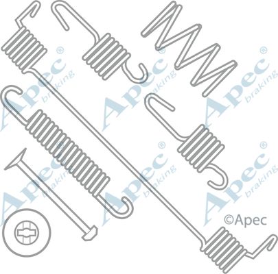 APEC BRAKING Tarvikesarja, jarrukengät KIT957